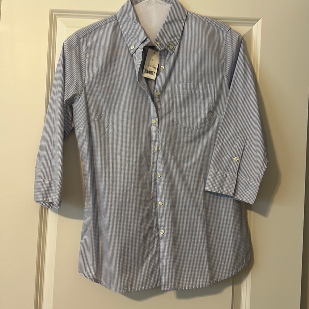 NWT Size 6 Banana Republic 3/4 sleeve blouse